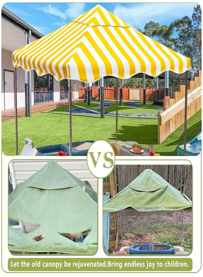 Hadisi Outdoor Kids Playhouse Replacement Canopy,Replacement Top Cover Suitable for Multiple Brands with The Same Size Kids' Playhouse of The Same Size. (Yellow 56" W x 56" D x17 H) - Image 4